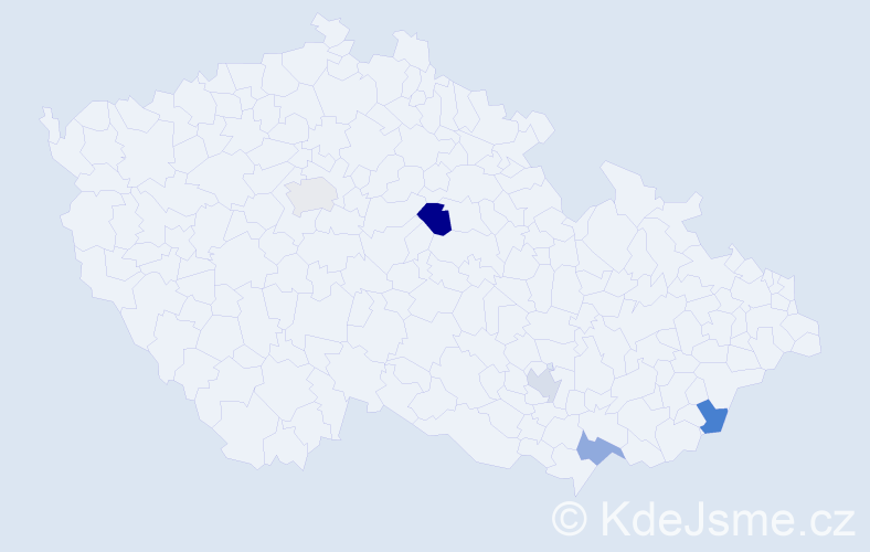 Příjmení: 'Langstein', počet výskytů 6 v celé ČR
