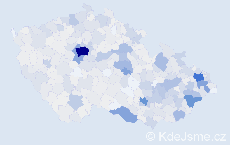 Příjmení: 'Adámková', počet výskytů 3756 v celé ČR