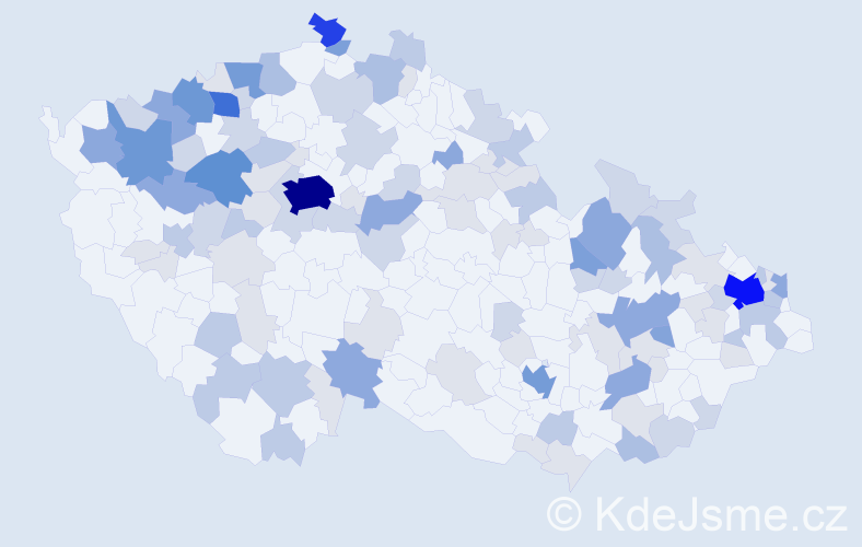 Příjmení: 'Kurucová', počet výskytů 346 v celé ČR