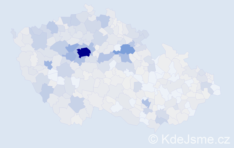 Příjmení: 'Holeček', počet výskytů 2746 v celé ČR