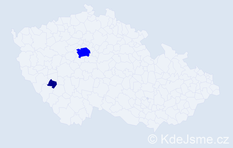 Příjmení: 'Butnaru', počet výskytů 5 v celé ČR