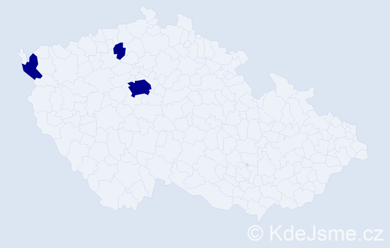 Příjmení: 'Chvalná', počet výskytů 3 v celé ČR