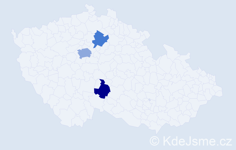 Příjmení: 'Peleshok', počet výskytů 5 v celé ČR