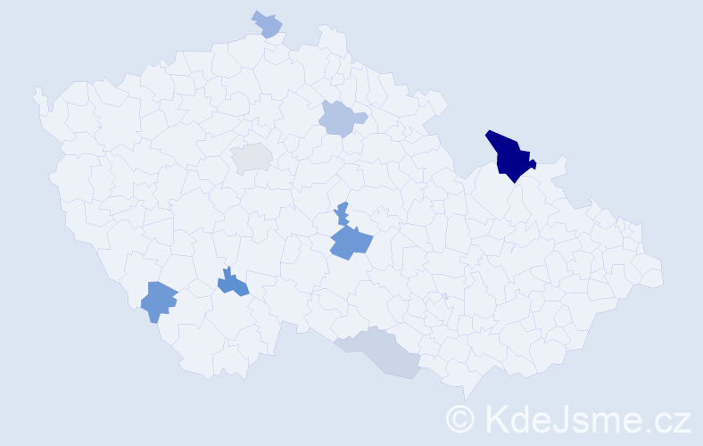 Příjmení: 'Reinold', počet výskytů 18 v celé ČR