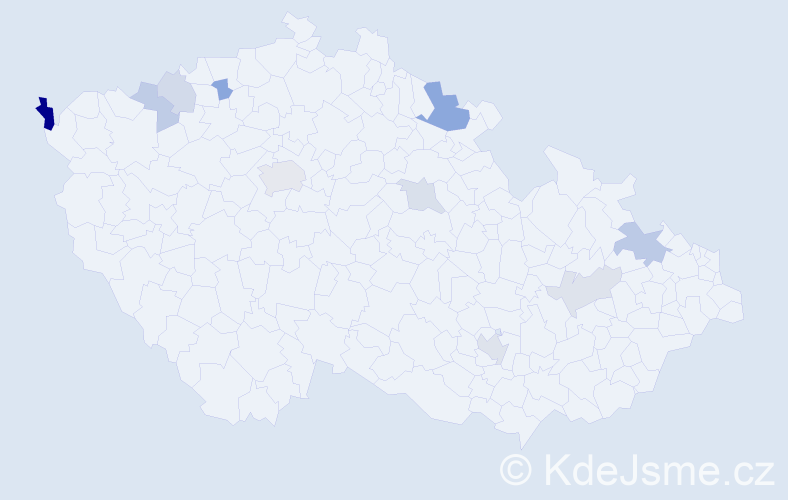 Příjmení: 'Andrejčáková', počet výskytů 19 v celé ČR