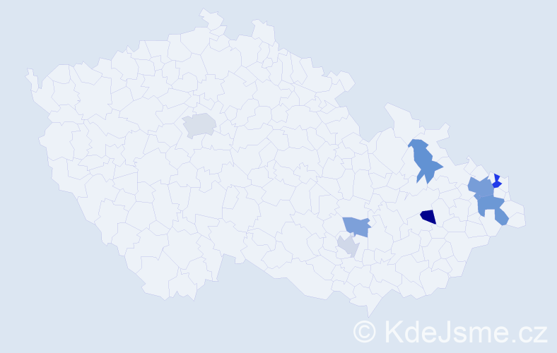 Příjmení: 'Drottnerová', počet výskytů 14 v celé ČR