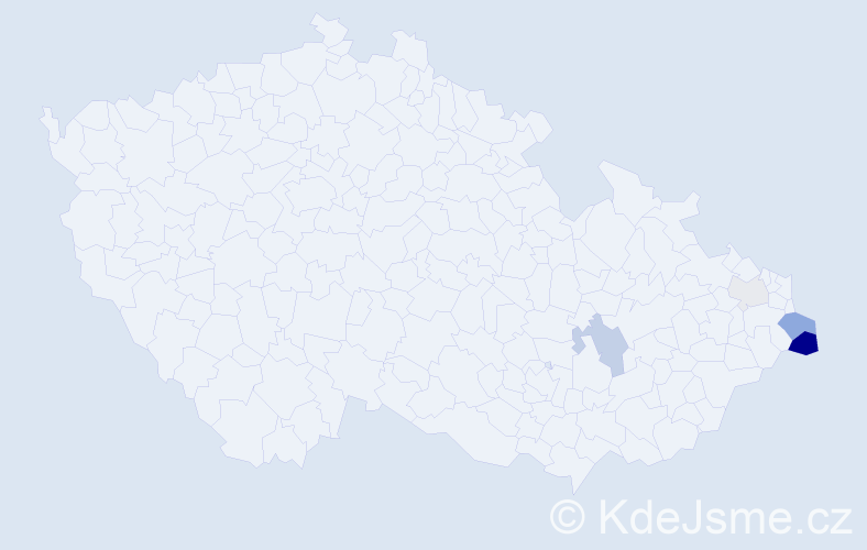 Příjmení: 'Slowiaczková', počet výskytů 12 v celé ČR