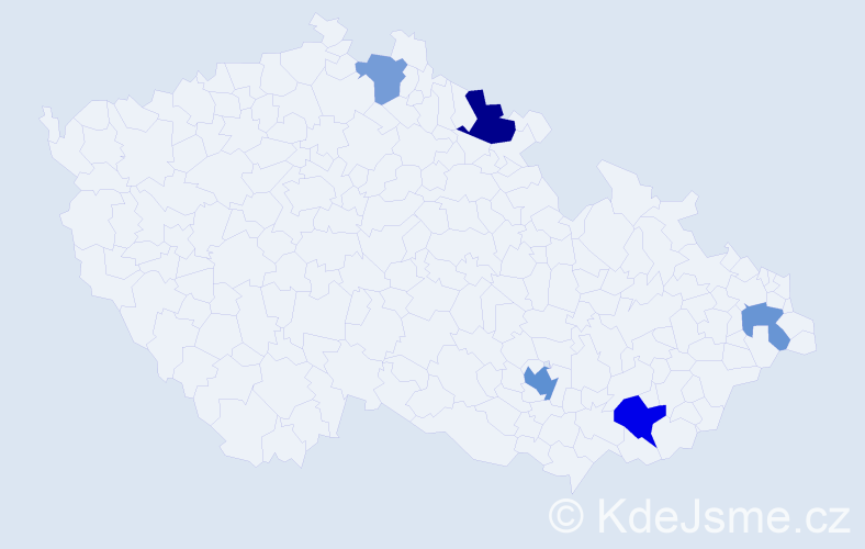 Příjmení: 'Randall', počet výskytů 9 v celé ČR