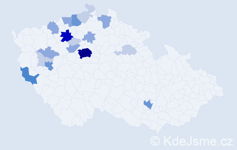 Příjmení: 'Pihrt', počet výskytů 55 v celé ČR