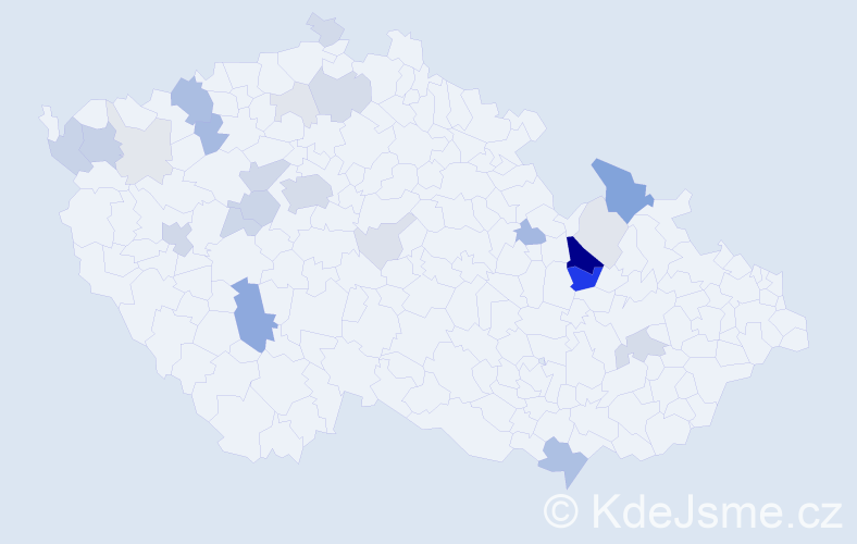 Příjmení: 'Rattay', počet výskytů 87 v celé ČR
