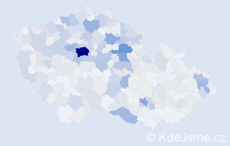 Příjmení: 'Kulhánek', počet výskytů 2164 v celé ČR