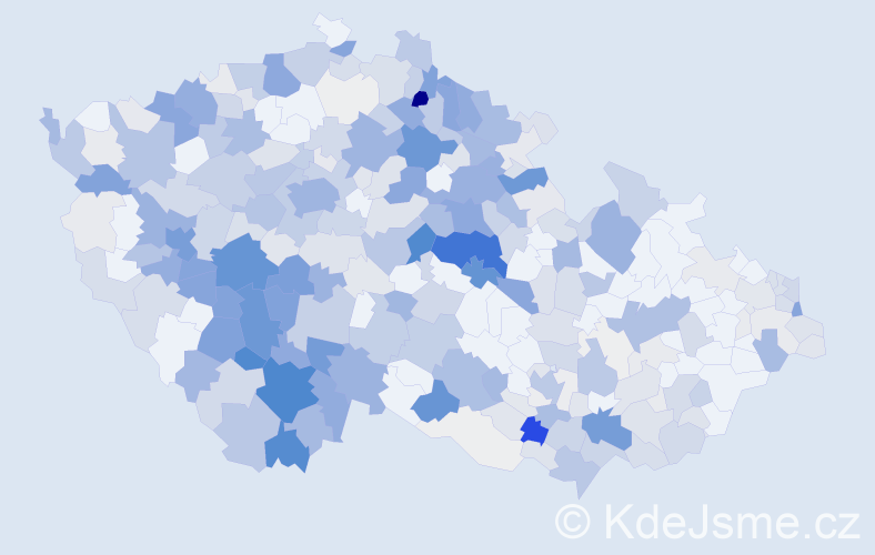 Příjmení: 'Dubský', počet výskytů 1422 v celé ČR