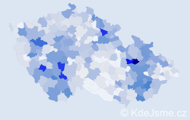 Příjmení: 'Petřík', počet výskytů 2280 v celé ČR