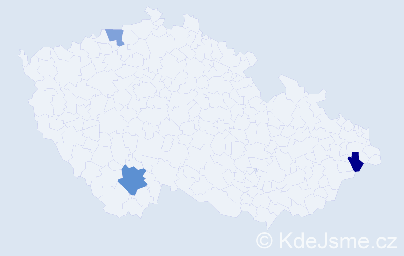 Příjmení: 'Dupkanič', počet výskytů 4 v celé ČR