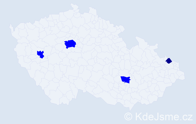 Příjmení: 'Domanski', počet výskytů 5 v celé ČR