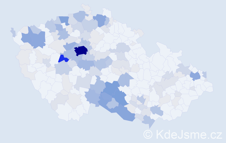 Příjmení: 'Štěpnička', počet výskytů 529 v celé ČR
