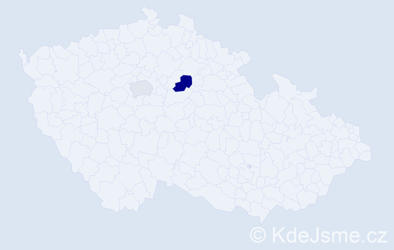 Příjmení: 'Granat', počet výskytů 7 v celé ČR