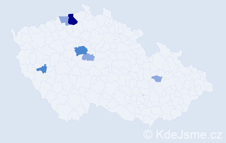 Příjmení: 'Lehr', počet výskytů 20 v celé ČR