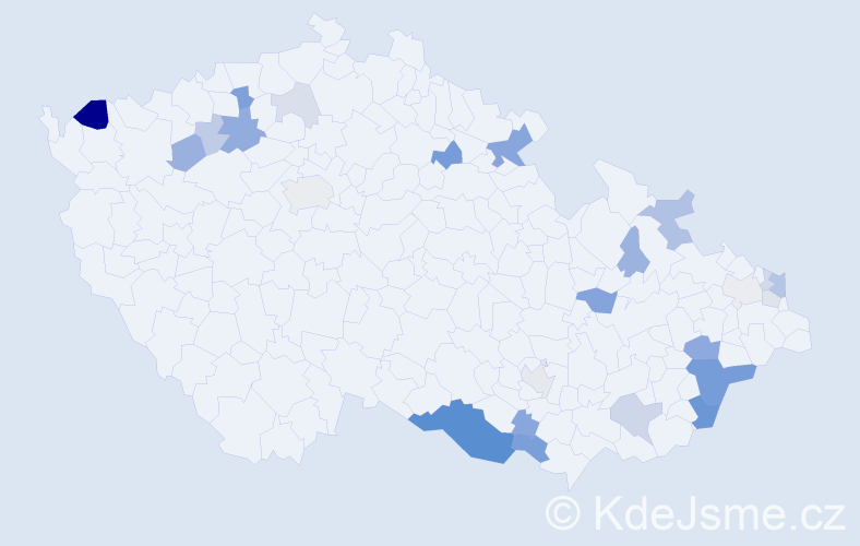 Příjmení: 'Rösner', počet výskytů 66 v celé ČR