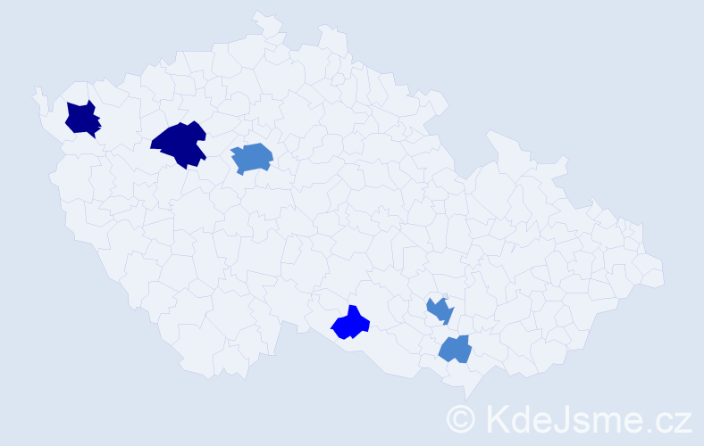 Příjmení: 'Hrutka', počet výskytů 11 v celé ČR