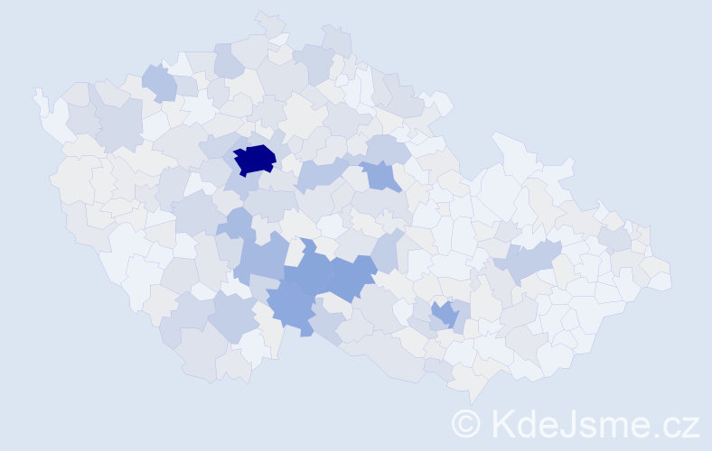 Příjmení: 'Hron', počet výskytů 1406 v celé ČR