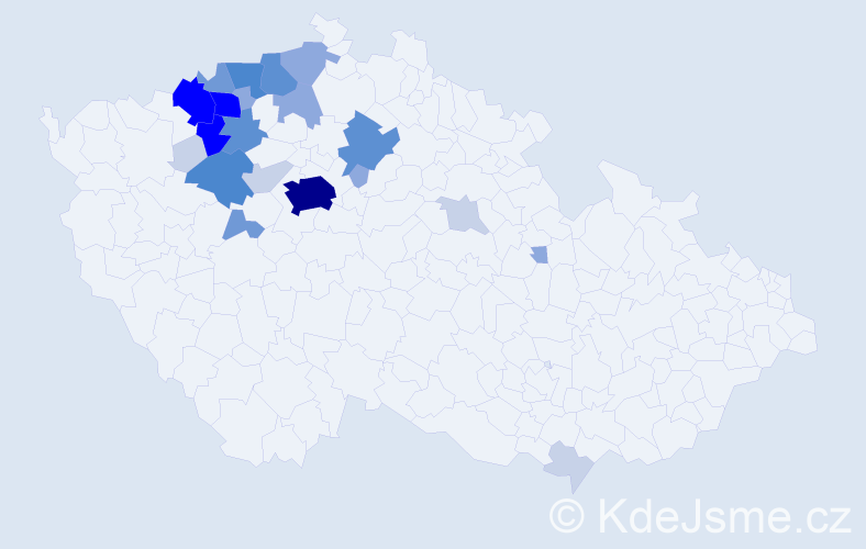 Příjmení: 'Andrt', počet výskytů 88 v celé ČR