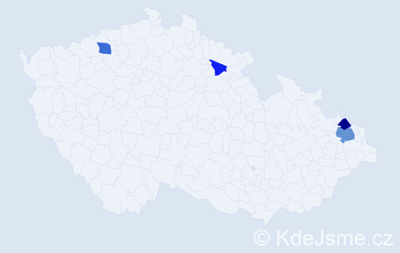 Příjmení: 'Barnašová', počet výskytů 9 v celé ČR