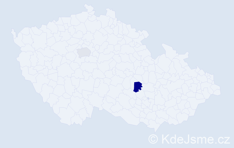 Příjmení: 'Kejklíř', počet výskytů 6 v celé ČR