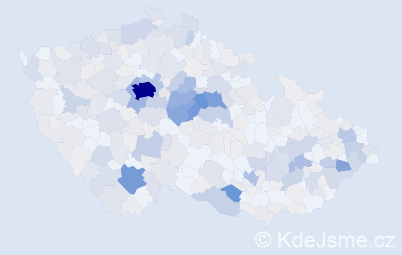 Příjmení: 'Vančurová', počet výskytů 1321 v celé ČR