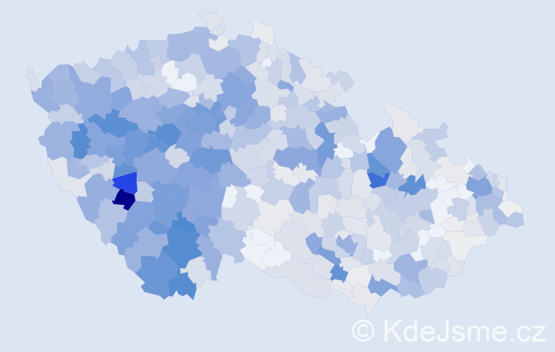 Příjmení: 'Sládková', počet výskytů 2907 v celé ČR