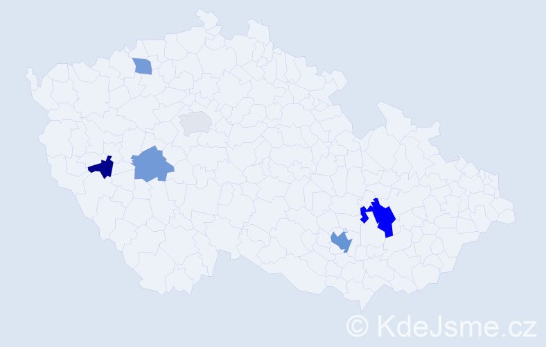 Příjmení: '"De Oliveira"', počet výskytů 11 v celé ČR
