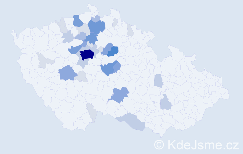 Příjmení: 'Ladra', počet výskytů 114 v celé ČR