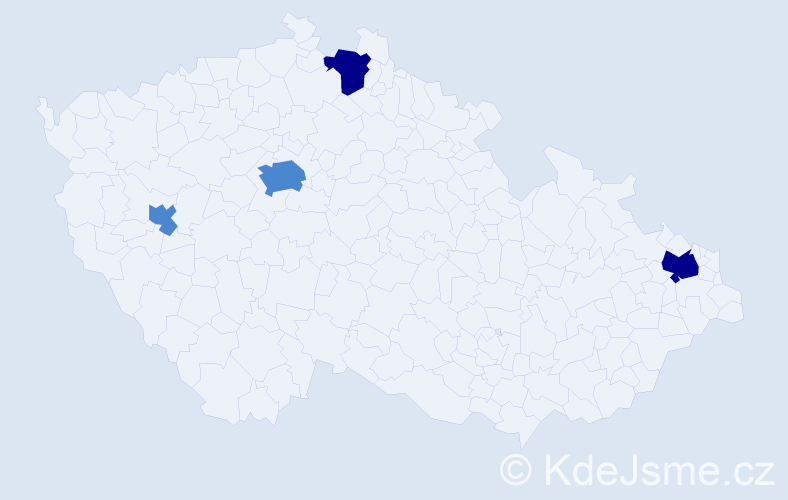 Příjmení: 'Dobrík', počet výskytů 8 v celé ČR