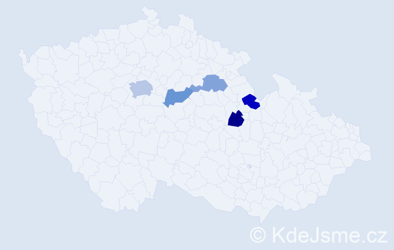 Příjmení: 'Kozlovskyi', počet výskytů 7 v celé ČR