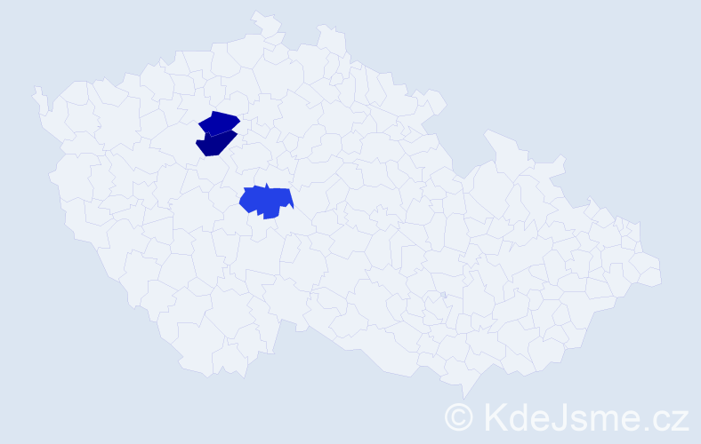 Příjmení: 'Wachaufová', počet výskytů 9 v celé ČR