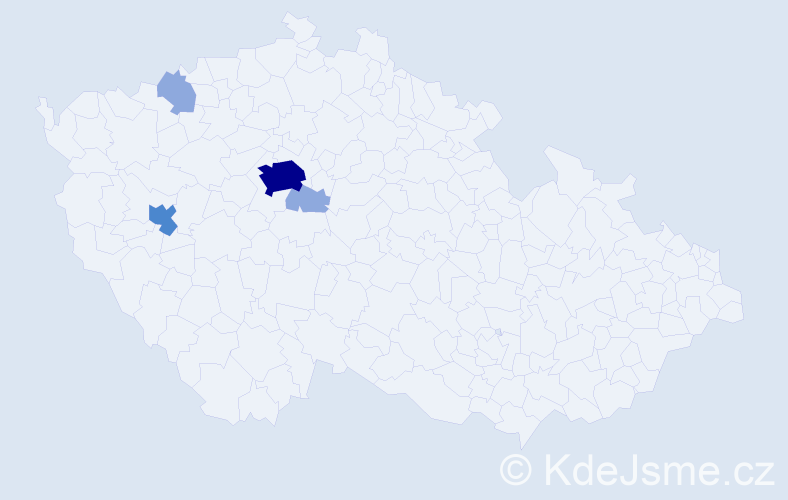 Příjmení: 'Vendiš', počet výskytů 12 v celé ČR