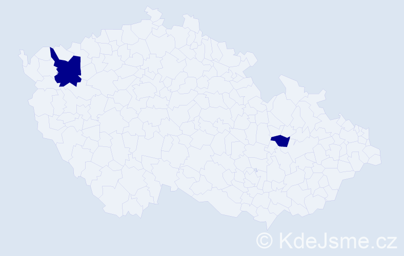 Příjmení: 'Kĺuska', počet výskytů 4 v celé ČR