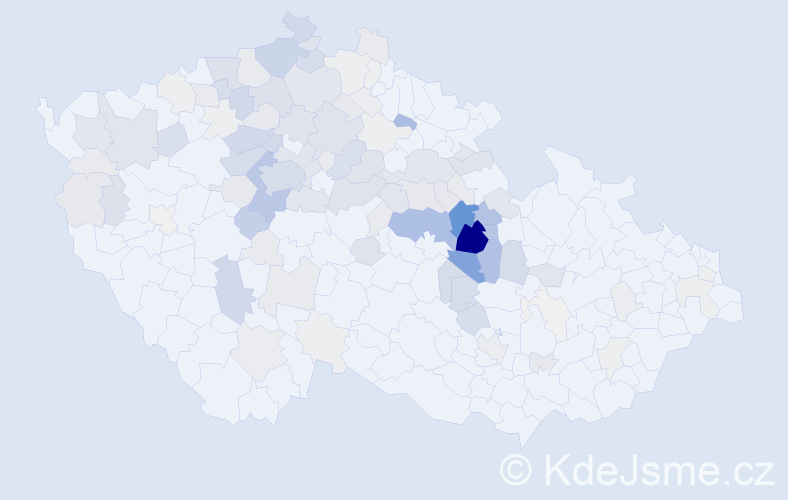 Příjmení: 'Chadima', počet výskytů 548 v celé ČR