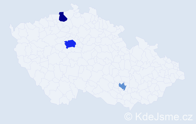 Příjmení: 'Herzlová', počet výskytů 7 v celé ČR