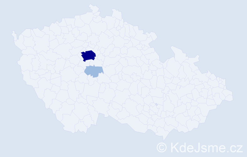 Příjmení: 'Arhio', počet výskytů 5 v celé ČR