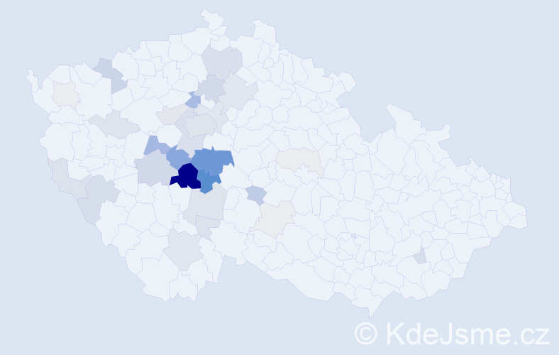 Příjmení: 'Pechač', počet výskytů 149 v celé ČR