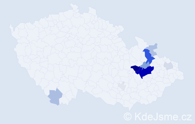 Příjmení: 'Grofková', počet výskytů 32 v celé ČR
