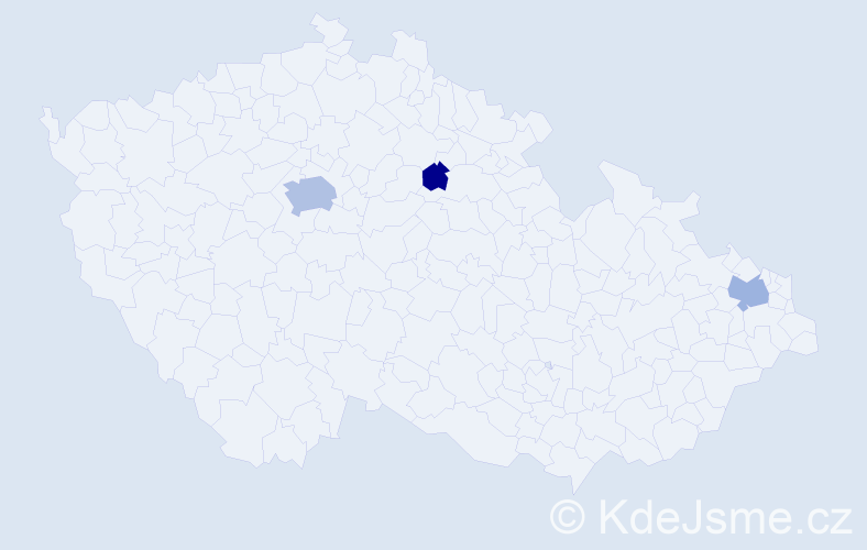 Příjmení: 'Borkowská', počet výskytů 8 v celé ČR