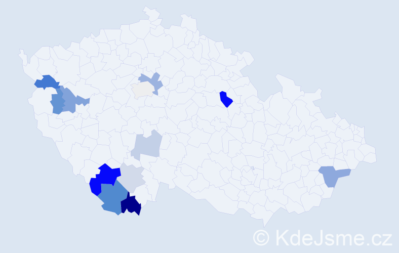 Příjmení: 'Skorunka', počet výskytů 24 v celé ČR