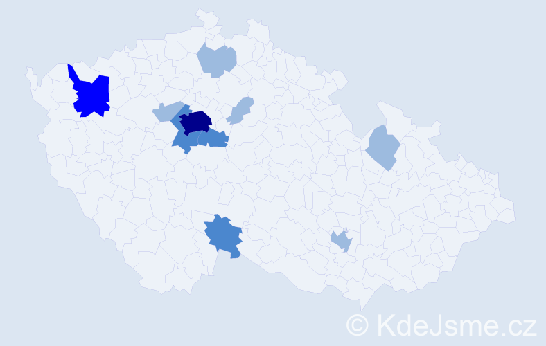 Příjmení: 'Sushko', počet výskytů 18 v celé ČR