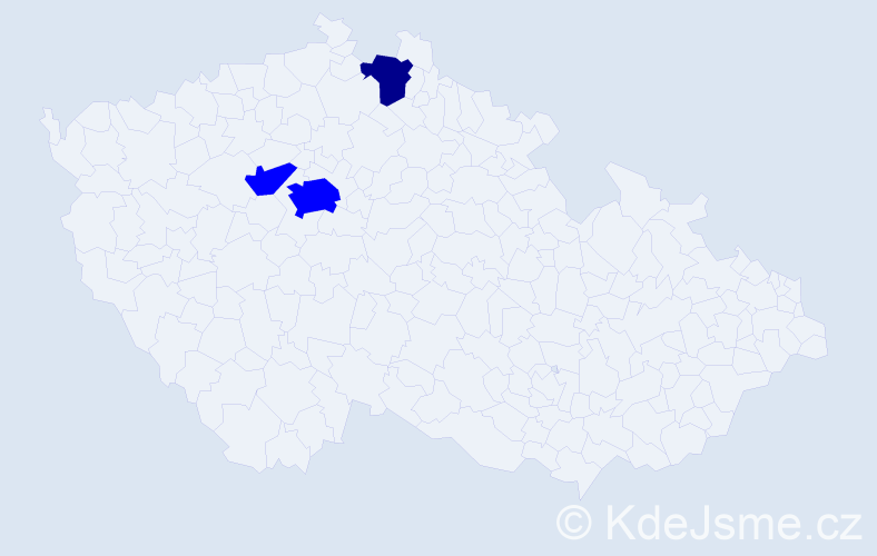 Příjmení: 'Kancian', počet výskytů 4 v celé ČR