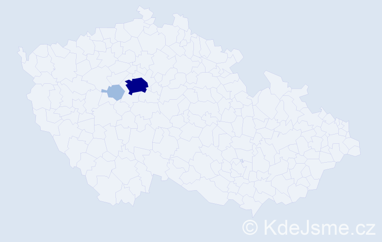 Příjmení: 'Katriňaková', počet výskytů 5 v celé ČR