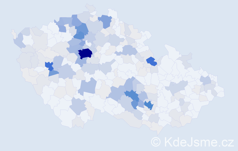 Příjmení: 'Rous', počet výskytů 854 v celé ČR