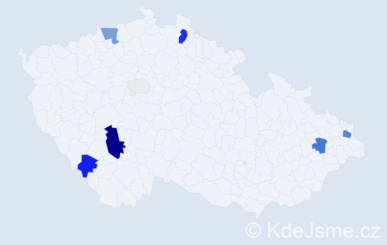 Příjmení: 'Barboríková', počet výskytů 16 v celé ČR