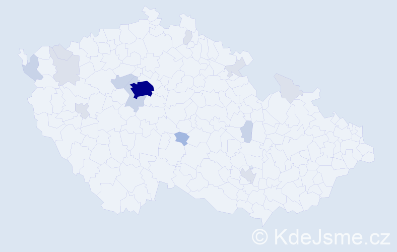 Příjmení: 'Du', počet výskytů 44 v celé ČR